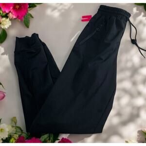 shosho Black Active Joggers Sz Small Stretch Activewear Pants Zippered Pockets